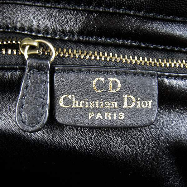Christian Dior 1883 Lambskin Shoulder Bag-Black